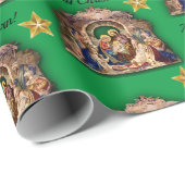 ヴィンテージ出生メリークリスマス生まれA子 ラッピングペーパー (ロールコーナー)