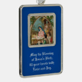 ヴィンテージ出生枠オーナメント シルバープレートフレームオーナメント (右)