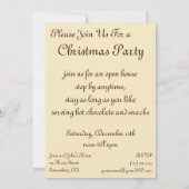 ヴィンテージ出生、クリスマスパーティの招待状 招待状 (裏面)