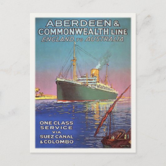 ヴィンテージ出荷明細プリント付き葉書 ポストカード (正面)