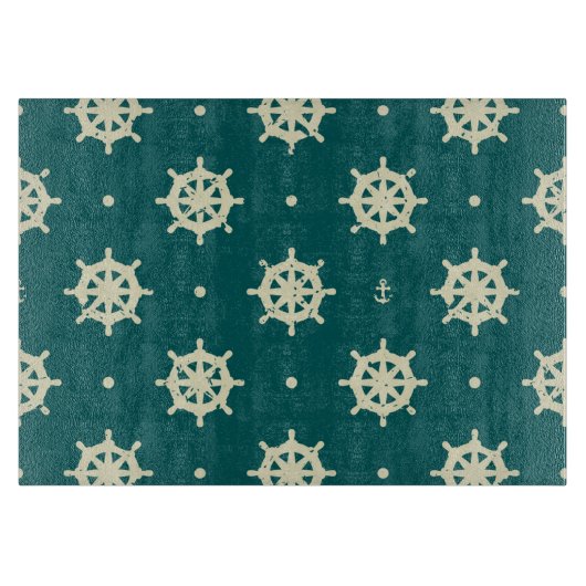 ヴィンテージ出荷車輪パターン カッティングボード (正面)