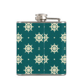 ヴィンテージ出荷車輪パターン フラスク (裏面)