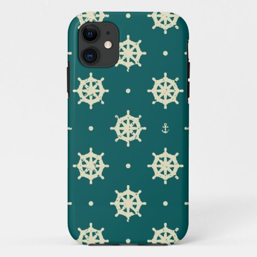 ヴィンテージ出荷車輪パターン Case-Mate iPhoneケース (裏面)