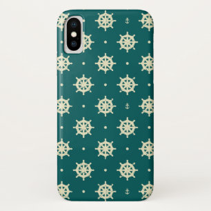 ヴィンテージ出荷車輪パターン iPhone X ケース