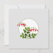 ヴィンテージ出血ハートフローラ結婚式招待状 招待状 (裏面)