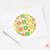 ヴィンテージ刃物パターン ラウンドシール (封筒)