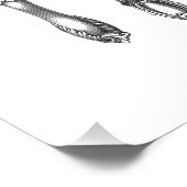 ヴィンテージ刃物白黒スプーンナイフ1800s フォトプリント            (角)