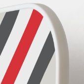 ヴィンテージ分割Wingtipストライプの名前 ピックルボールラケット (左詳細)