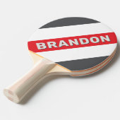 ヴィンテージ分割Wingtip はっきりしたストライプのと名前 卓球ラケット (正面アングル)