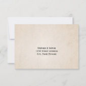 ヴィンテージ分科会RSVP応答結婚カード 出欠カード (裏面)