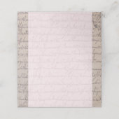 ヴィンテージ分配 |ピンク座席表 プレイスカード (外部開封)