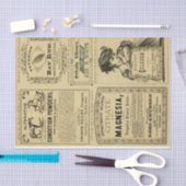 ヴィンテージ分類広告 薄葉紙 (クラフト)