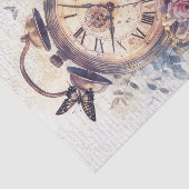 ヴィンテージ切り離し用の手書き付き時計 薄葉紙 (詳細)