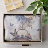 ヴィンテージ切り離し用の手書き付き時計 薄葉紙 (ギフト)