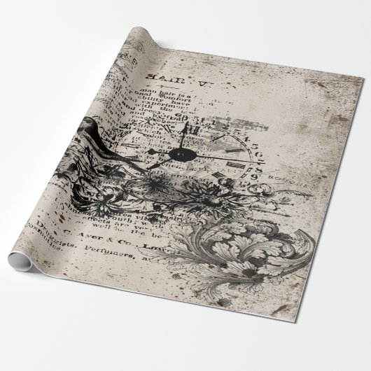 ヴィンテージ切り離し ラッピングペーパー (アンロールド)