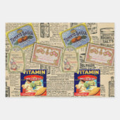 ヴィンテージ切り離しEphemeraカタログ広告 ラッピングペーパーシート (正面2)