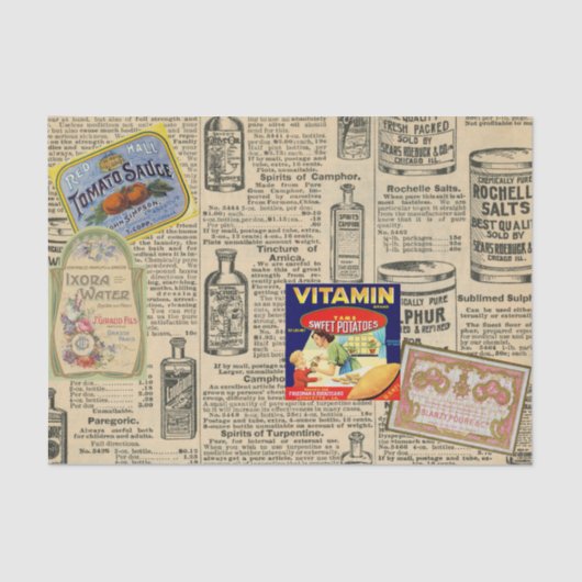 ヴィンテージ切り離しEphemeraカタログ広告 薄葉紙 (正面)