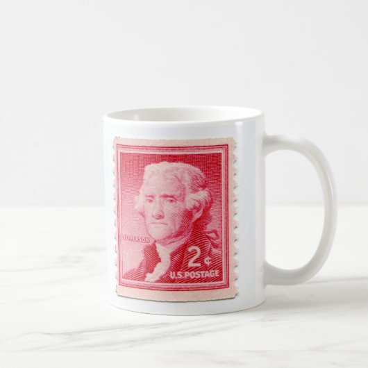 ヴィンテージ切手コーヒーカップ コーヒーマグカップ (右)