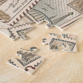 ヴィンテージ切手パズル ジグソーパズル (側面)