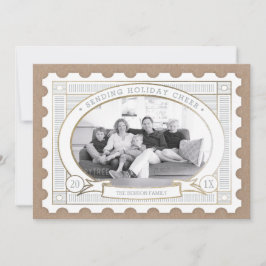 ヴィンテージ切手ホリデーカード シーズンカード
