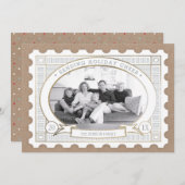 ヴィンテージ切手ホリデーカード シーズンカード (正面/裏面)