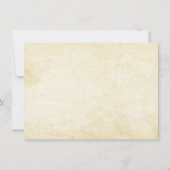 ヴィンテージ切符の受付 招待状 (裏面)