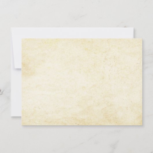 ヴィンテージ切符の受付 招待状 (裏面)