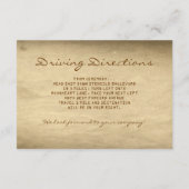 ヴィンテージ切符 ウェディング オールド ネイビー 受付カード エンクロージャーカード (裏面)