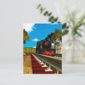 ヴィンテージ列図解入りの、写真付きの列 ポストカード (スタンド正面)