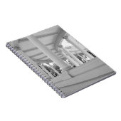 ヴィンテージ列構造の白黒の写真 ノートブック (右側)