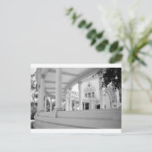 ヴィンテージ列構造の白黒の写真 ポストカード (スタンド正面)