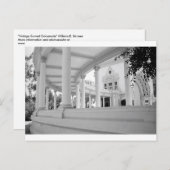 ヴィンテージ列構造の白黒の写真 ポストカード (正面/裏面)