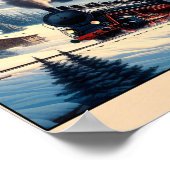 ヴィンテージ列車でスノーアルプス ポスター (角)