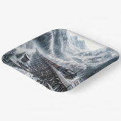 ヴィンテージ列車で山の谷のトレッスル ペーパープレート (傾斜あり)