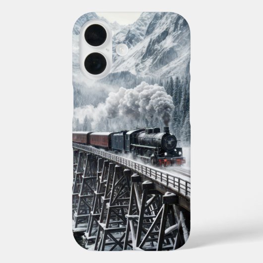 ヴィンテージ列車で山の谷のトレッスル Case-Mate iPhoneケース (裏面)