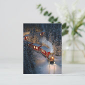 ヴィンテージ列車のクリスマス ポストカード (スタンド正面)