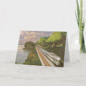 ヴィンテージ列車の休暇、国の機関車 カード (正面)