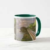 ヴィンテージ列車の休暇、国の機関車 マグカップ (正面右)