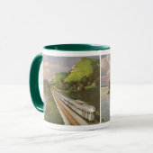 ヴィンテージ列車の休暇、国の機関車 マグカップ (正面左)