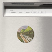 ヴィンテージ列車の休暇、国の機関車 マグネット (インサイチュ (食洗機))