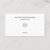 ヴィンテージ列車の冬のクリスマスシーン 名刺 (裏面)