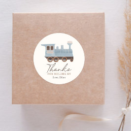 ヴィンテージ列車の誕生日パーティー ラウンドシール