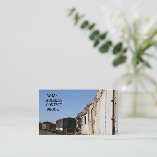 ヴィンテージ列車の車両 名刺 (スタンド正面)