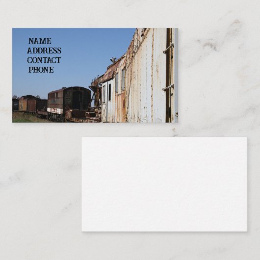 ヴィンテージ列車の車両 名刺 (正面/裏面)