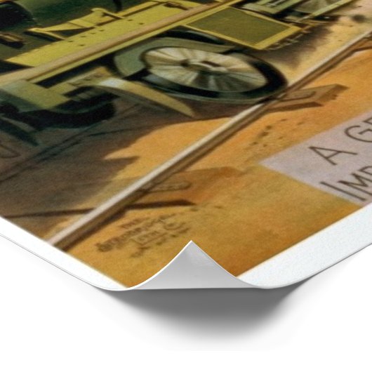 ヴィンテージ列車イラストレーションポスター ポスター (角)