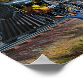 ヴィンテージ列車イラストレーション ポスター (角)