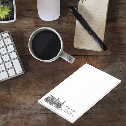 ヴィンテージ列車エンジパーソナライズされたン ポストイット