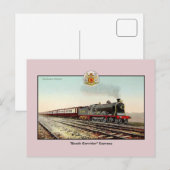 ヴィンテージ列車カレドニア鉄道 ポストカード (正面/裏面)