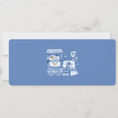 ヴィンテージ列車チケット 赤ちゃん男の子シャワー 招待状 (裏面)