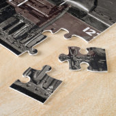 ヴィンテージ列車デコールデザイン ジグソーパズル (側面)